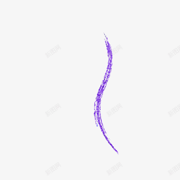 紫色粉笔的笔触线条png免抠素材_88icon https://88icon.com 创意 卡通手绘 小弧度 弯曲 深紫色 笔触 紫色 线条