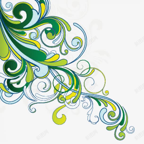 绿色花藤png免抠素材_88icon https://88icon.com PNG免费素材 创意花藤图 名片设计素材 画册装饰图案 装饰图案