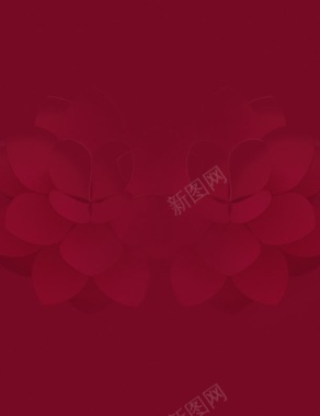 红色花朵淘宝详情页背景