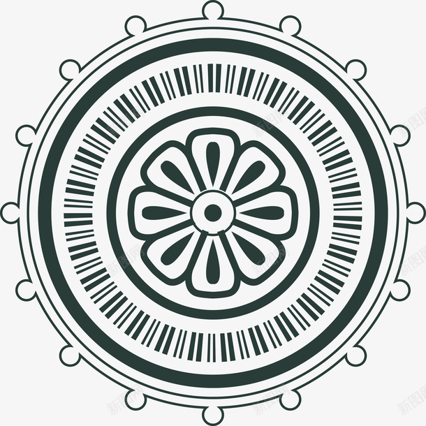 黑色瑶族花纹图png免抠素材_88icon https://88icon.com 几何手绘 手绘花 瑶族花纹 矢量花 线性花 花 花朵 花纹 花纹图案 装饰