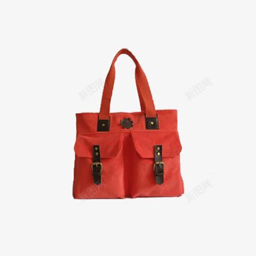 红色帆布包png免抠素材_88icon https://88icon.com 产品实物 女包 帆布包 箱包 红包