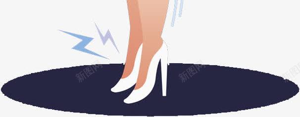 腰椎问题png免抠素材_88icon https://88icon.com 卡通人物 女性 现代青年 白领 红色连衣裙 腰椎问题 腰间盘突出 金色头发