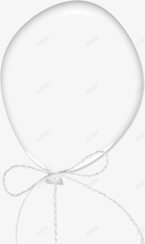 透明气球png免抠素材_88icon https://88icon.com 气球 白色蝴蝶结绳子 绳子 绳子实物图 蝴蝶结绳子