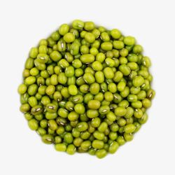绿色有机食物标签一摊绿豆高清图片