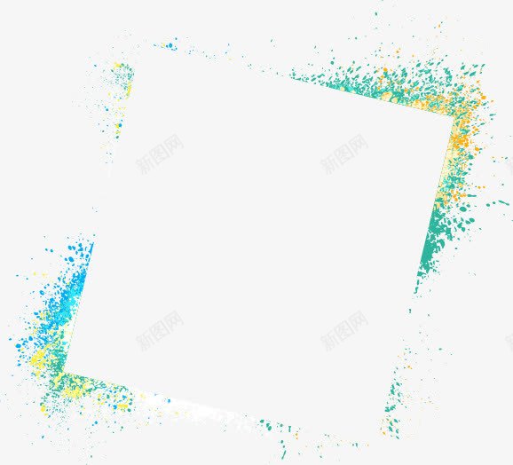 水彩喷墨边框矢量图ai免抠素材_88icon https://88icon.com 喷墨 水彩 油漆 边框 矢量图