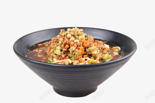 豌豆杂酱面png免抠素材_88icon https://88icon.com 传统美食 杂酱面 美食小吃 臊子面 豌杂面 豌豆面 重庆小面 餐饮美食 高清菜谱用图