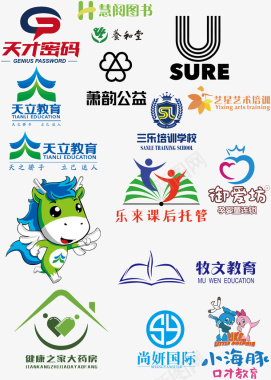 各类细菌各类教育商品logo图标图标