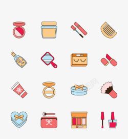 各种化妆品素材