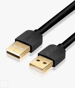 双USB接口充电黑色数据线高清图片