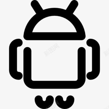 手机交互Android的标志图标图标