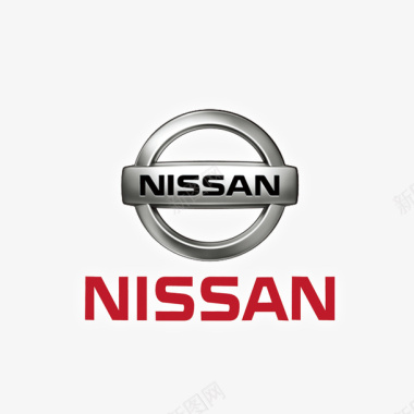 金属质感尼桑logo标志图标图标