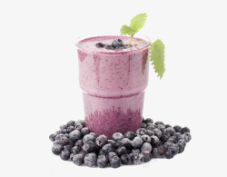 蓝莓口味蓝莓酸奶高清图片