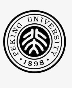 北京大学黑白logo图标图标
