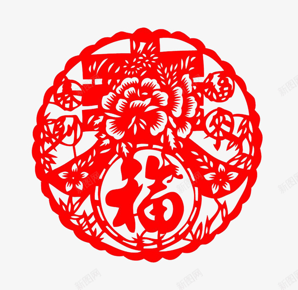 鼠年年味剪纸窗花梅花5png免抠素材_88icon https://88icon.com 剪纸 年味 新图网 新年剪纸 梅花 窗花 窗花模板 鼠年