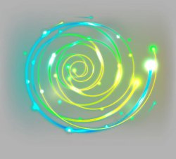绿色螺旋科技光效素材