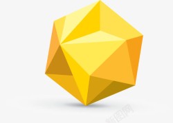 炫彩黄色炫彩水晶单质晶体高清图片
