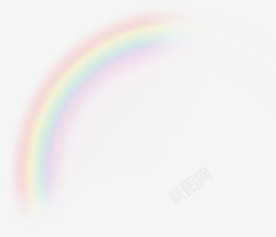 彩虹透明背景素材