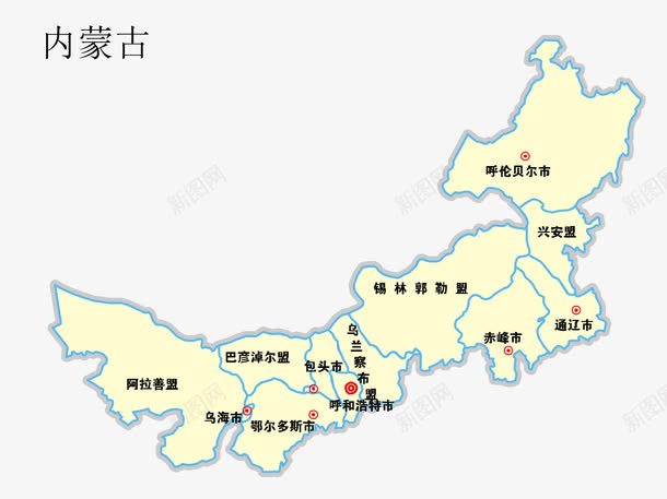 内蒙古地图png免抠素材_88icon https://88icon.com 内蒙古 内蒙古地图 地图