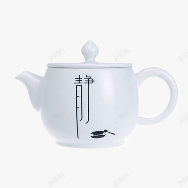 羊脂白釉功夫茶壶png免抠素材_88icon https://88icon.com 产品实物 无光白瓷茶具 白瓷茶壶 简约