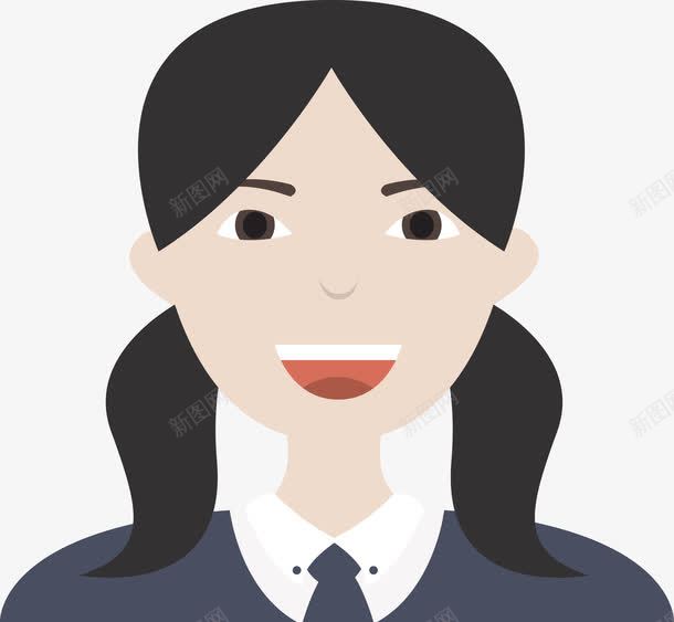 学生人物png免抠素材_88icon https://88icon.com 卡通女人 卡通女性 圆脸 女人头像 女性 尖脸 瓜子脸 美女 脸型图