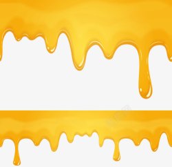黄色流体流淌的糖浆高清图片