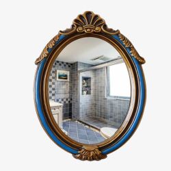 美式风复古欧式浴室镜子高清图片