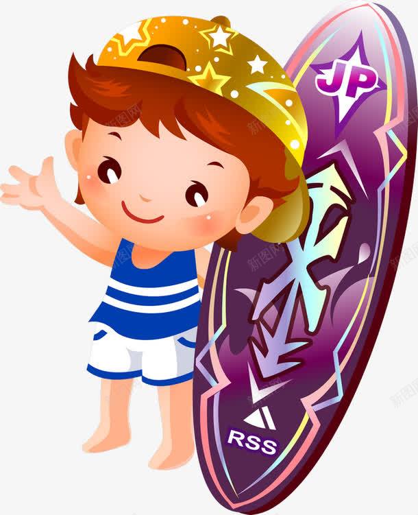 冲浪的小孩png免抠素材_88icon https://88icon.com 体育活动 儿童 冲浪 卡通 学生 小孩 小朋友 插画 运动