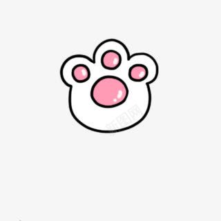 卡通猫爪子png免抠素材_88icon https://88icon.com 卡通 猫爪子