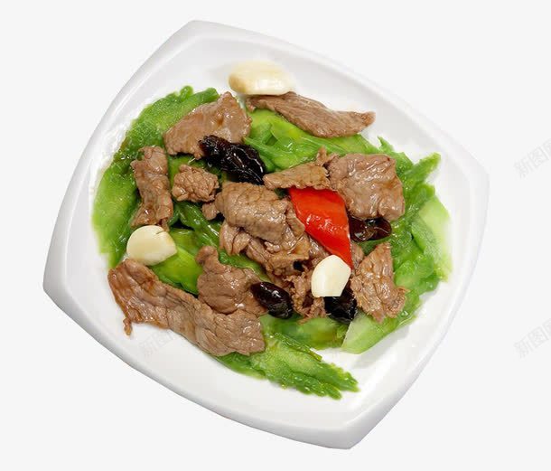 苦瓜炒肉png免抠素材_88icon https://88icon.com 木耳 美食 肉片 苦瓜 菜品 高清食物