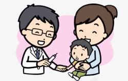 儿童疫苗接种宝宝接种疫苗漫画高清图片