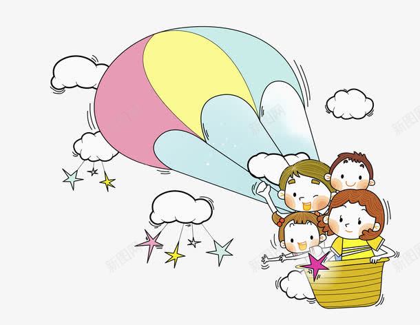 热气球上的孩子png免抠素材_88icon https://88icon.com 云彩 五角星 卡通 孩子 手绘 插图 热气球 高兴地