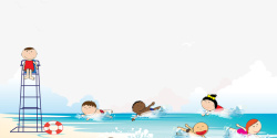 防溺水标语珍爱生命远离水源主题边框高清图片