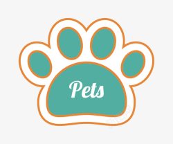 猫脚印宠物脚印LOGO图标高清图片