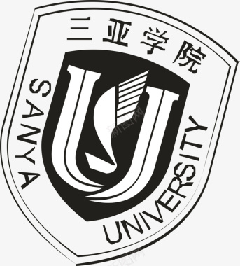 体育logo三亚学院logo矢量图图标图标