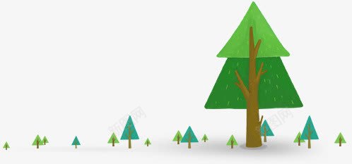 卡通绿色松树海报背景png免抠素材_88icon https://88icon.com 卡通 松树 海报 绿色 背景