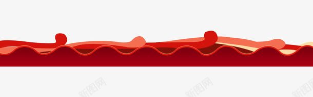 红色喜庆波浪分割线png免抠素材_88icon https://88icon.com 分割 分割线 水波 波浪 波浪分割线 红色 装饰 边框 隔断
