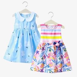 夏季纯棉被夏季宝宝连衣裙高清图片