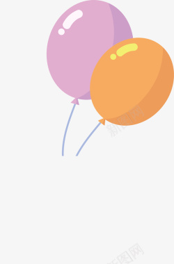 彩色气球背景彩色气球婴儿物品图标图标