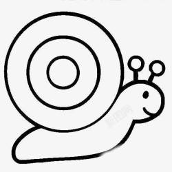 动物展板简笔画蜗牛卡通动物高清图片