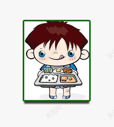 儿童吃饭专辑png免抠素材_88icon https://88icon.com 儿童 吃饭 学生 男童 边框