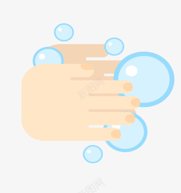 宣传海报设计泡沫清洁护理图标图标