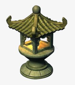 中国路灯中式建筑灯高清图片