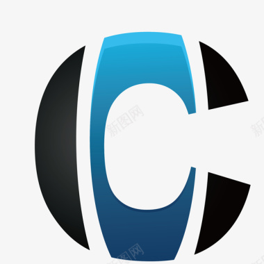logo设计字母c卡通案矢量图图标图标