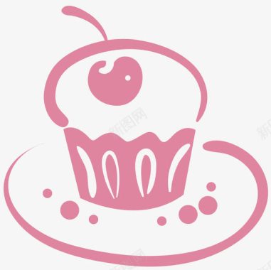 创意爱心蛋糕装饰图图标图标