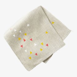 灰色折叠餐巾布中西通用素材