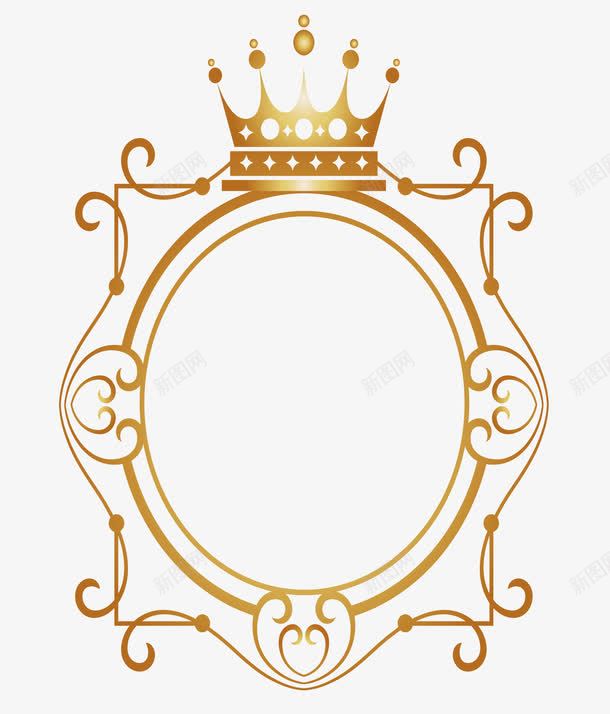 皇冠花纹边框png免抠素材_88icon https://88icon.com 欧式花纹 欧式边框 皇冠边框 皇家边框 花纹边框框 边框 边框矢量图 金色边框