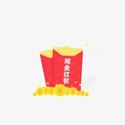 现金金币手机现金金币红包装饰高清图片