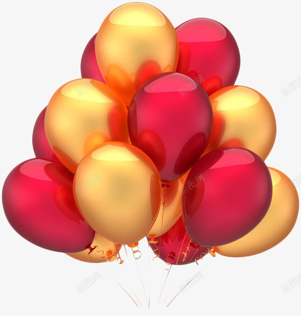红色气球热烈氛围金气球png免抠素材_88icon https://88icon.com 充气 喜庆 喜气洋洋 欢乐 气球墙 氛围 热烈 红色气球 膨胀 金气球