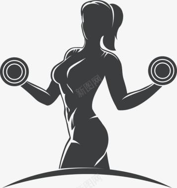 俱乐部女人健身俱乐部logo图标图标