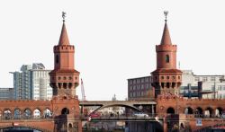 德国建筑柏林双塔桥高清图片